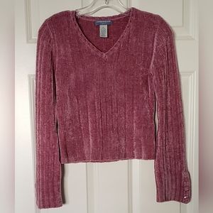 CANYON RIVER BLUES SWEATER IN OLD ROSE PINK SIZE M